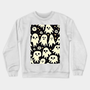 Spooky , cute halloween pattern design Crewneck Sweatshirt